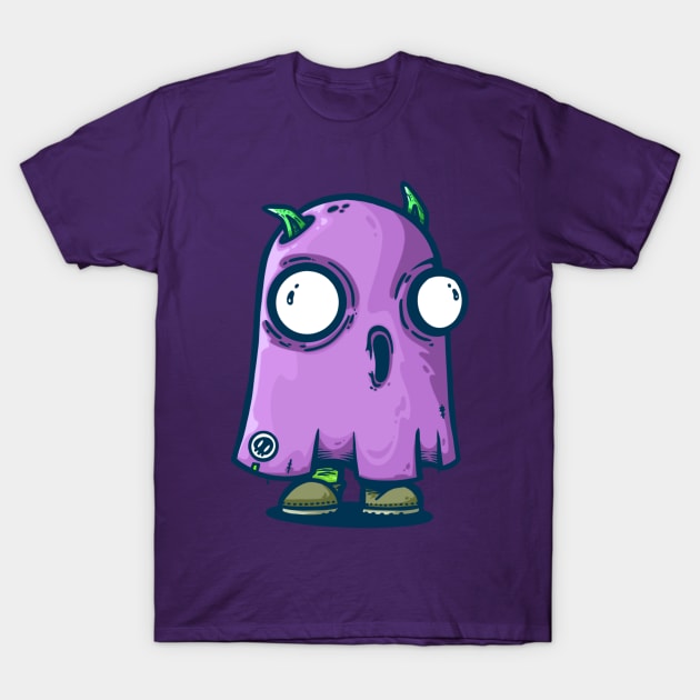 ghost trying to scare T-Shirt by manuvila